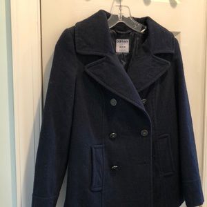 Navy peacoat